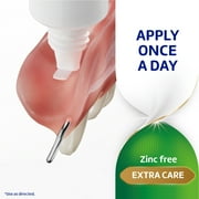 Poligrip Extra Care Denture Adhesive Cream, Flavor Free, Zinc Free - 2.2 Oz (3 Pack)