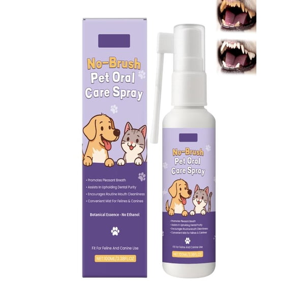 Mozhitti Pet Spray For Dogs & Cats – Enzyme Based Oral Care Mist With Hypochlorous & Galla Japonica To Freshen Breath Support Clean Teeth 100ml