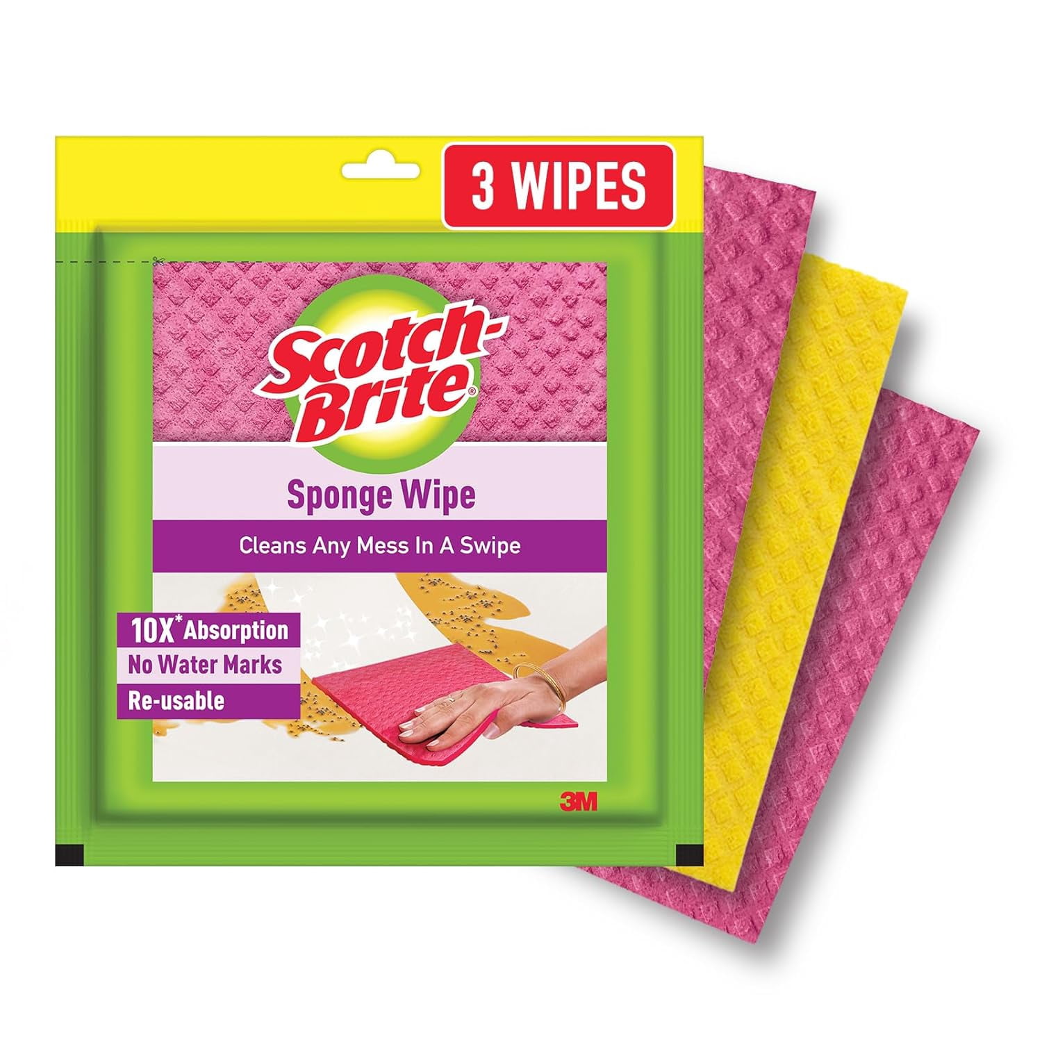 kitchen cleaning Sponge Wipe (3 -Pieces)