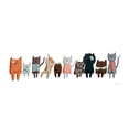 thumbnail image 2 of Thorns, Becky 14x8 White Modern Wood Framed Museum Art Print Titled - Picnic Pets Cats III, 2 of 4