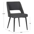 thumbnail image 3 of LumiSource Black Steel, Charcoal Fabric Valencia Chair, 3 of 11