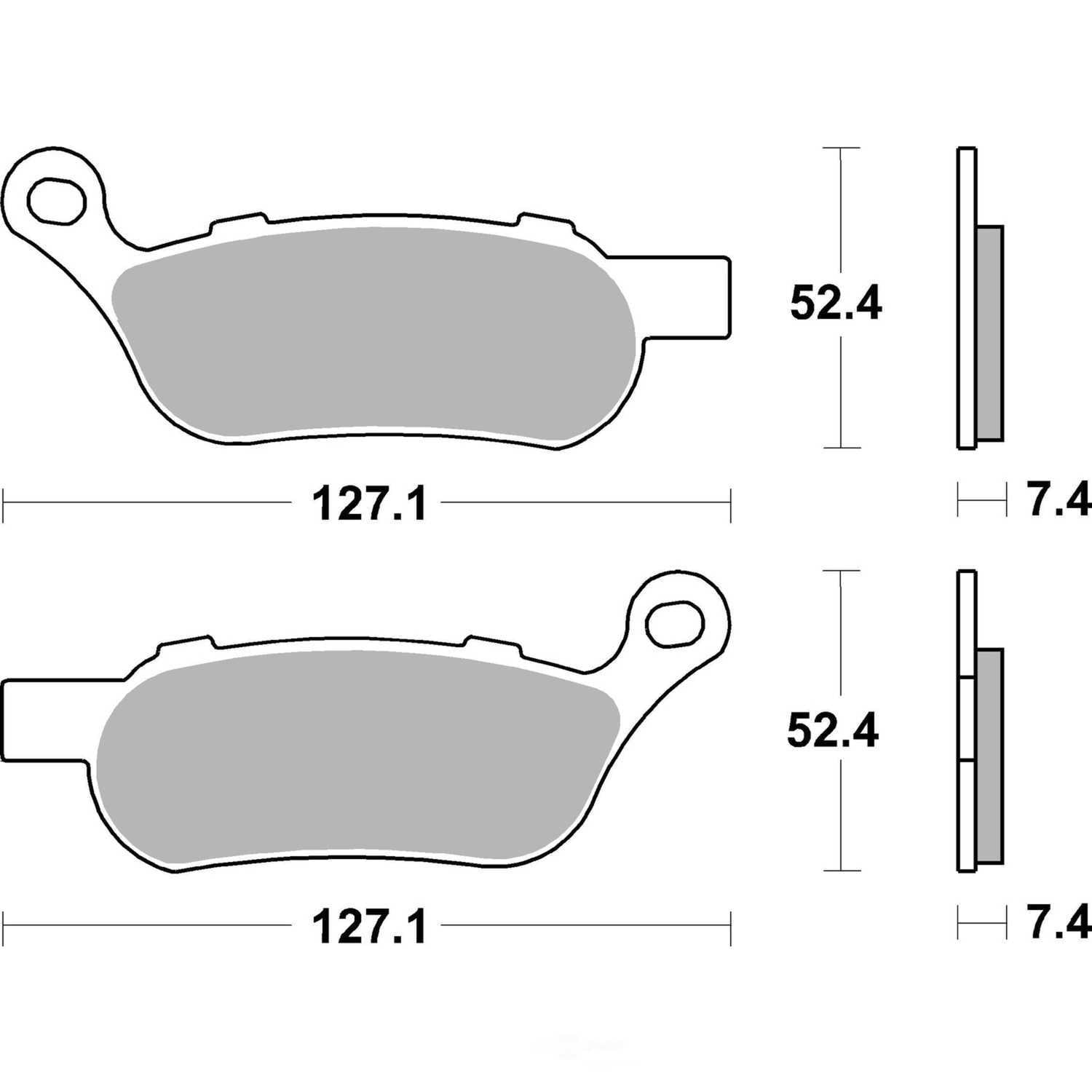 Brembo 07HD07SP PRIME Powersports Sinter SP