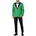 thumbnail image 2 of INSPIRE CHIC Business Sports Coats for Men's Peak Lapel Classic Single Breasted Suit Jackets L Green, 2 of 6