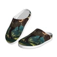 thumbnail image 2 of Lsque Green Forest Dinosaur Pattern Womens Comfort Cotton on Scuff With Memory Foam and Anti-skid Sole Slipper-46/47, 2 of 7