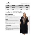 thumbnail image 4 of Edolynsa Plus Size Moroccan Kaftan Dress for Women Embroidery Caftan Tunic Maxi Beach Dresses Bathing Suit Cover up Sleepwear, 4 of 7