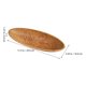 thumbnail image 3 of Bandeja de madera Mantelería Exhibición de pan de magdalenas Plato de madera Servir fruta Plato de barco de coco, 3 of 6