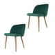 thumbnail image 1 of Set de 2 Sillas de Comedor Tapizadas Lucca Turquesa Mundo In Casa, 1 of 9