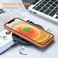 thumbnail image 6 of Liquid Silicone Case for iPhone 12/12 Pro, [Scratch-Resistant, Anti-Fingerprint, Shockproof] Protective Slim Fit Phone Case, 4-Layer Cover with Microfiber Lining, Silky-Soft Touch, Orange, 6 of 14