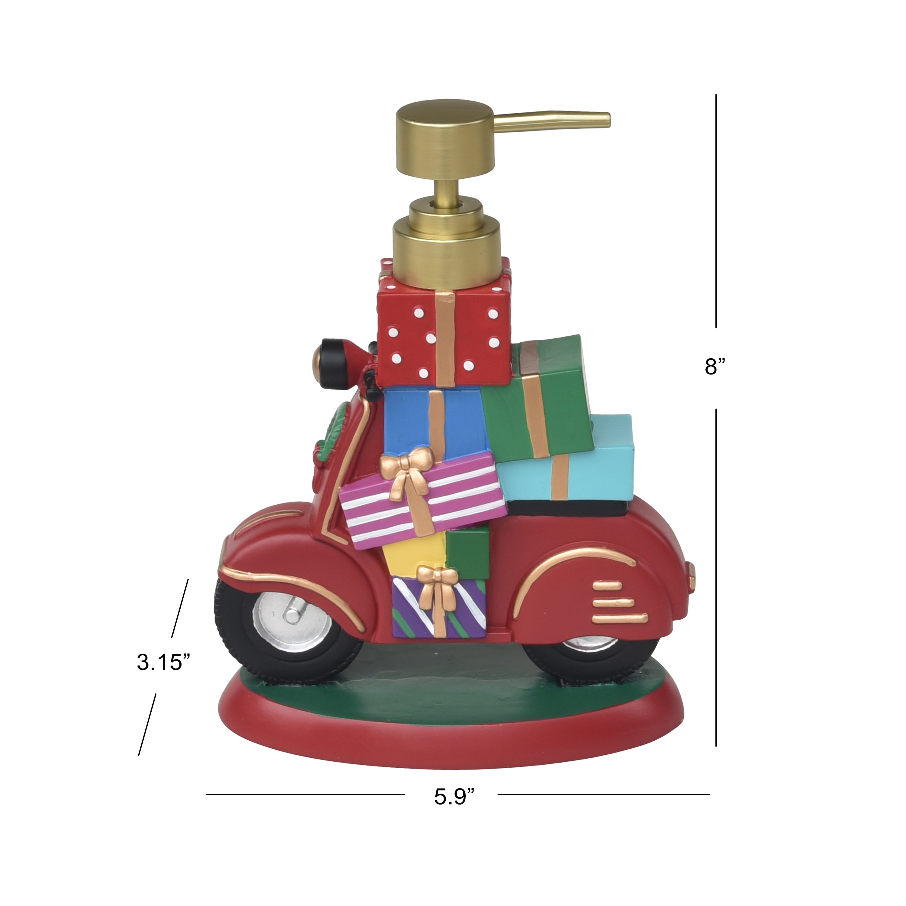 Holiday Gift-Filled Motorcycle Soap Dispenser