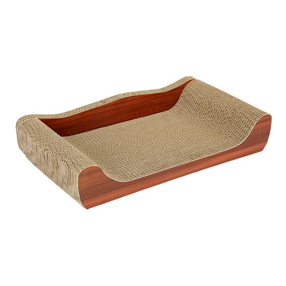 Rascador para Gatos Salvador Sofá Extra Grande Marrón 61cmx30cmx11cm