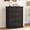 Black, variant on NEGYLIM White 5 Drawer Dresser for Bedroom, Rustic Chest of Drawers, Wood Storage Cabinet Organizer with Antique Bronze Round Handles for Living Room,Entryway, Small Spaces