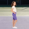 thumbnail image 6 of CPNG Girls Shorts Pure Cotton Leggings Dance Biker Cartwheel Shorts Solid Color Cropped Tight Shorts(Purple,6-7 Years), 6 of 9