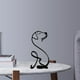 thumbnail image 5 of Escultura artística, estatua, diseño simple, abstracta, perro, figura geométrica, decoración animal. 169x86 cm, 5 of 8
