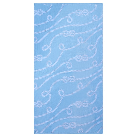 Better Homes & Gardens 2-Pack Beach Towel Bundle, Light Blue Rope