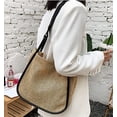 thumbnail image 3 of LHSHID Women Straw Bags Summer Rattan Hand-Woven Beach Large Tote Bag Fashion Handbag with PU Strap, 3 of 6