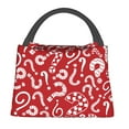 thumbnail image 1 of Disketp Question Marks1 Bolsa Térmica Estampada, Bolsa Térmica Aislante para Almuerzo, Playa y Campamento, 1 of 5
