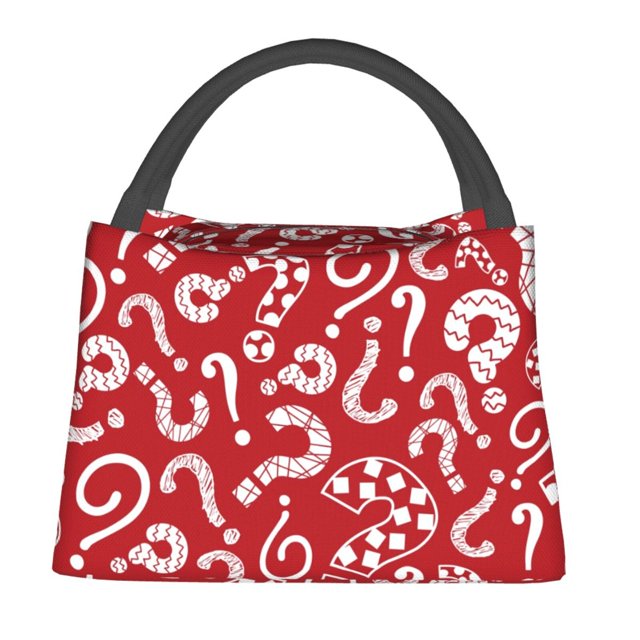 Disketp Question Marks1 Bolsa Térmica Estampada, Bolsa Térmica Aislante para Almuerzo, Playa y Campamento
