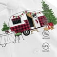thumbnail image 3 of Balery Vintage Buffalo Plaid Christmas Camper Gorra de béisbol de tamaño ajustable para correr, entrenar y actividades al aire libre. Gorra de papá para todas las estaciones., 3 of 6