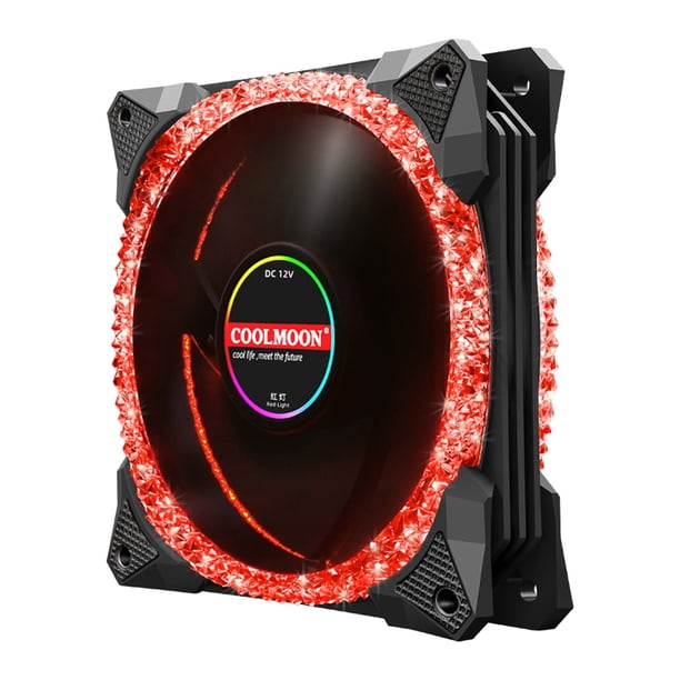 Magic Diamond 120mm ARGB PWM Ventilador con cubierta para PC Sistema de enfriamiento de computadora, 3Pin 5V Soporte de iluminación controlada por programa, Ventilador de enfriamiento silencioso RGB