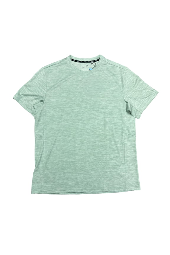 Fit Men's Short Sleeve Moisture Wicking Active Tee (Heather Lily Pad, S)