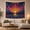 Celestial Water, variant on Symmetrical Celestial Landscape with Radiant Sun on Horizon, Mystical Celestial for Space Lovers, Cosmic Wall Art Decor, Birthday Gift, Tapestry Wall Hanging for Bedroom and Living Room