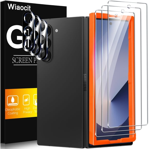 Wiaocit Protector de Pantalla de Vidrio Templado para Samsung Galaxy Z Fold 7 - Paquete de 3