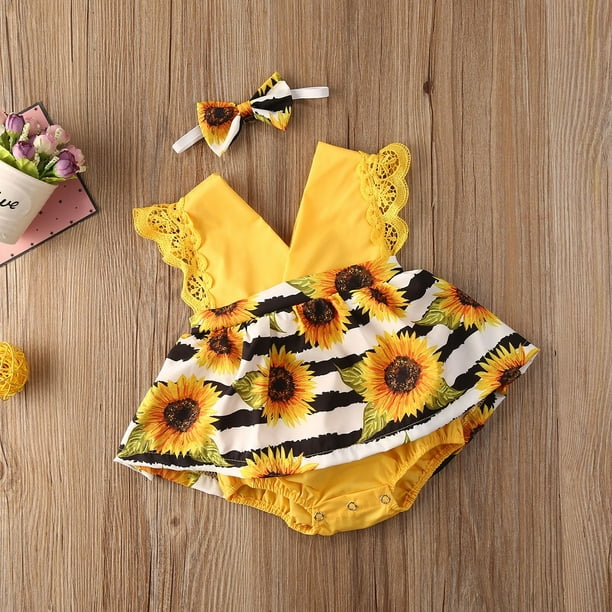 Newborn baby girl summer cheap clothes