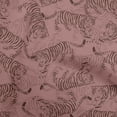 thumbnail image 1 of oneOone Silk Tabby Dark Rose Brown Fabric Animal Sewing Fabric By The Yard Printed Diy Clothing Sewing Supplies 42 Inch Wide, 1 of 4