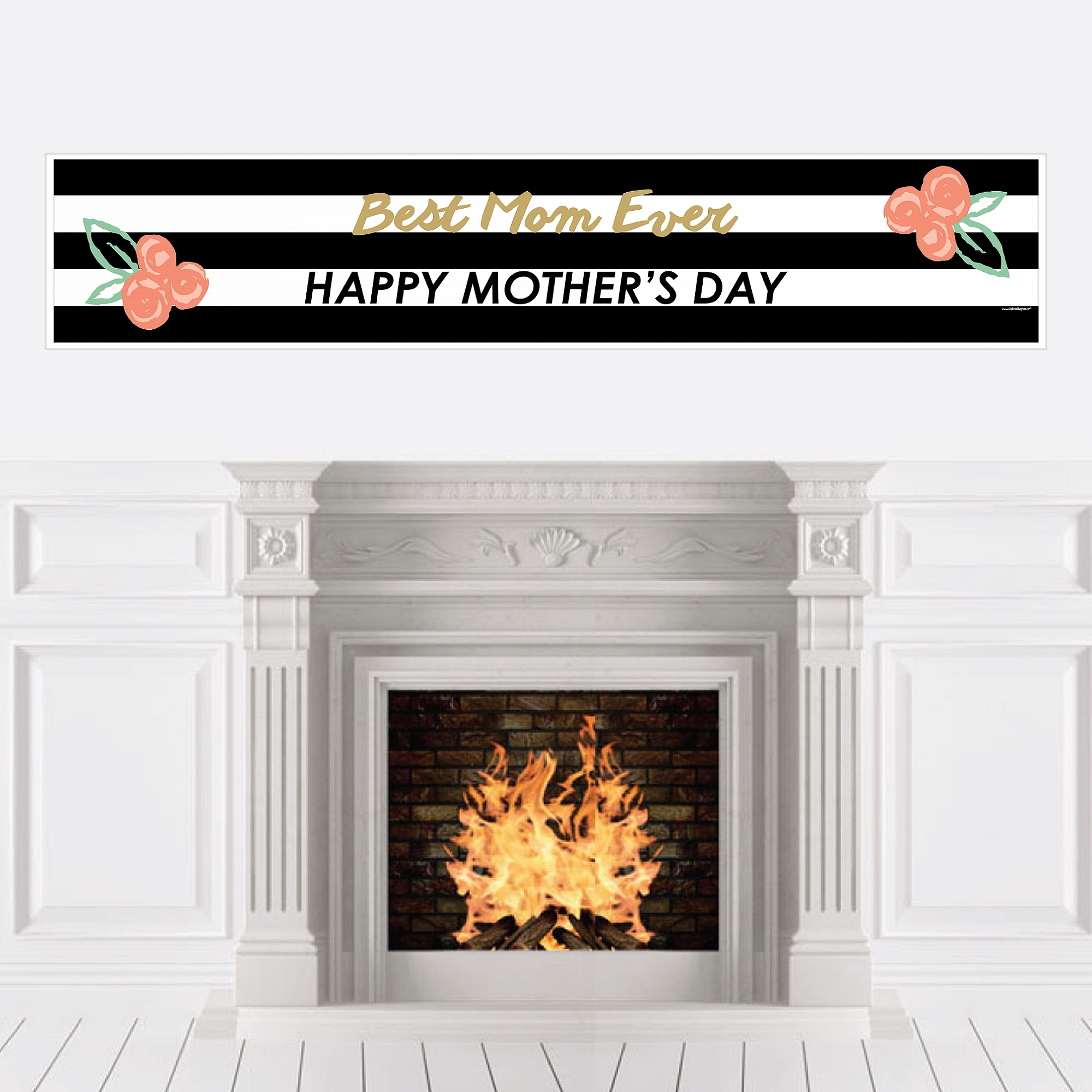 Best Mom Ever Mother's Day Decorations Party Banner