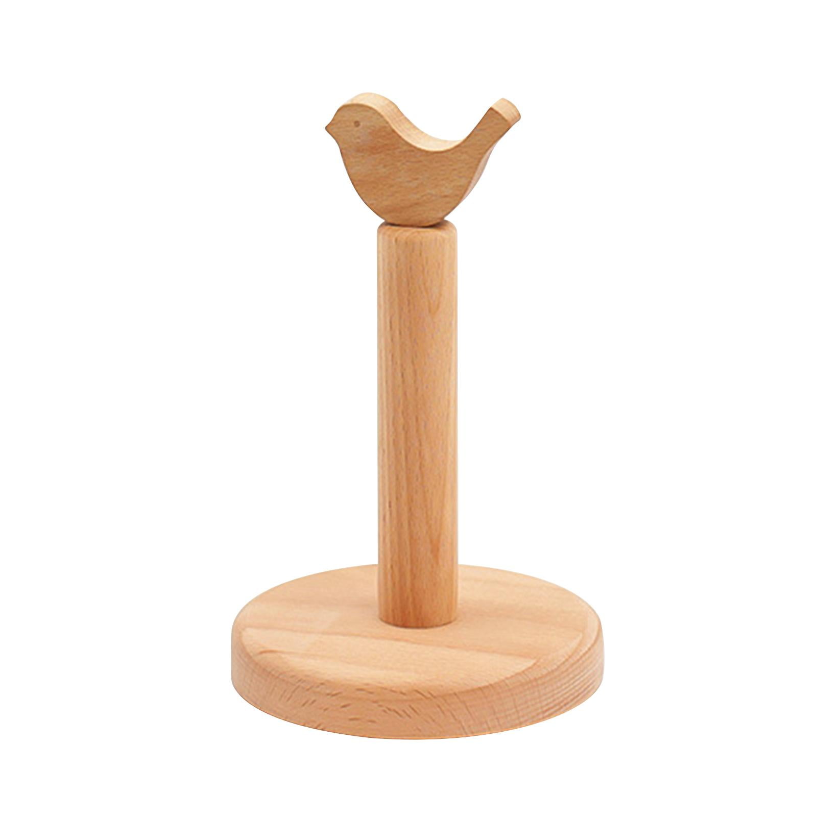 TISHITA Paper Towel Holder ,Tissue Holder, Roll Stand Organizer ,Standing Paper Towel Dispenser, Paper Towels Stand for Toilet Pantry bird pattern