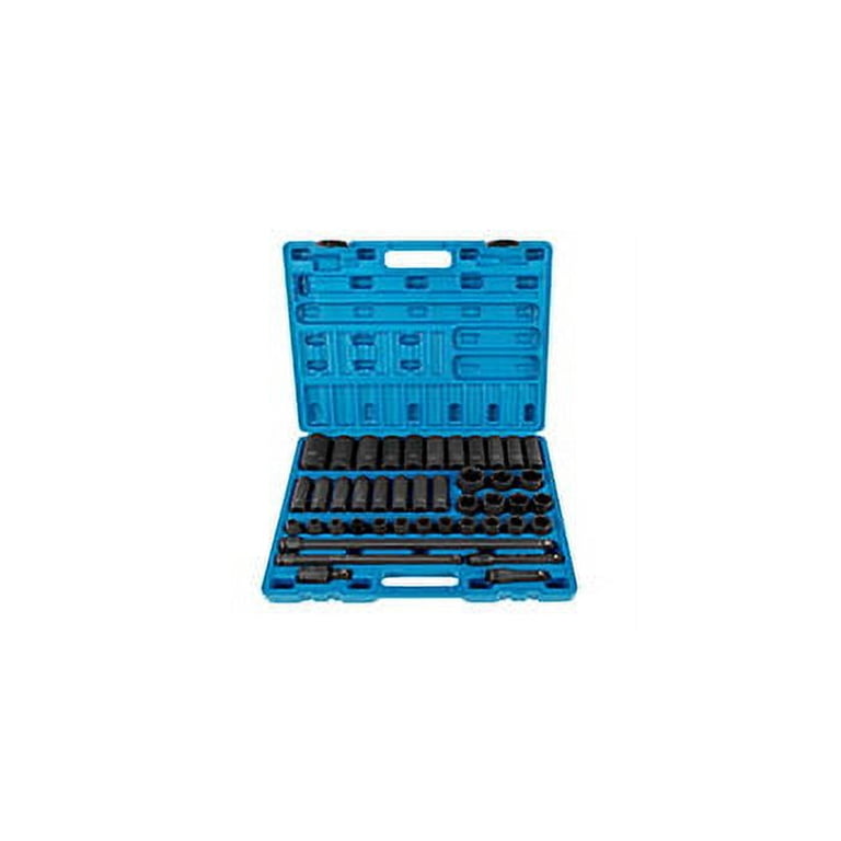BENTISM 1/2 Inch Impact Socket Set 43 Pcs Standard+Deep 9 to 30 MM