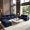 Navy Blue, variant on BEHOST 8-Piece 130" U-Shaped Modular Sectional Sofa, Velvet Cloud Sleeper Couch with Dog Bed & 2 Movable Ottomans, Oversized Deep Seat Living Room Furniture Set,Dark Gray