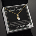 thumbnail image 3 of To My Granddaughter Live Your Dreams Alluring Ribbon Necklace Message Card, 3 of 20
