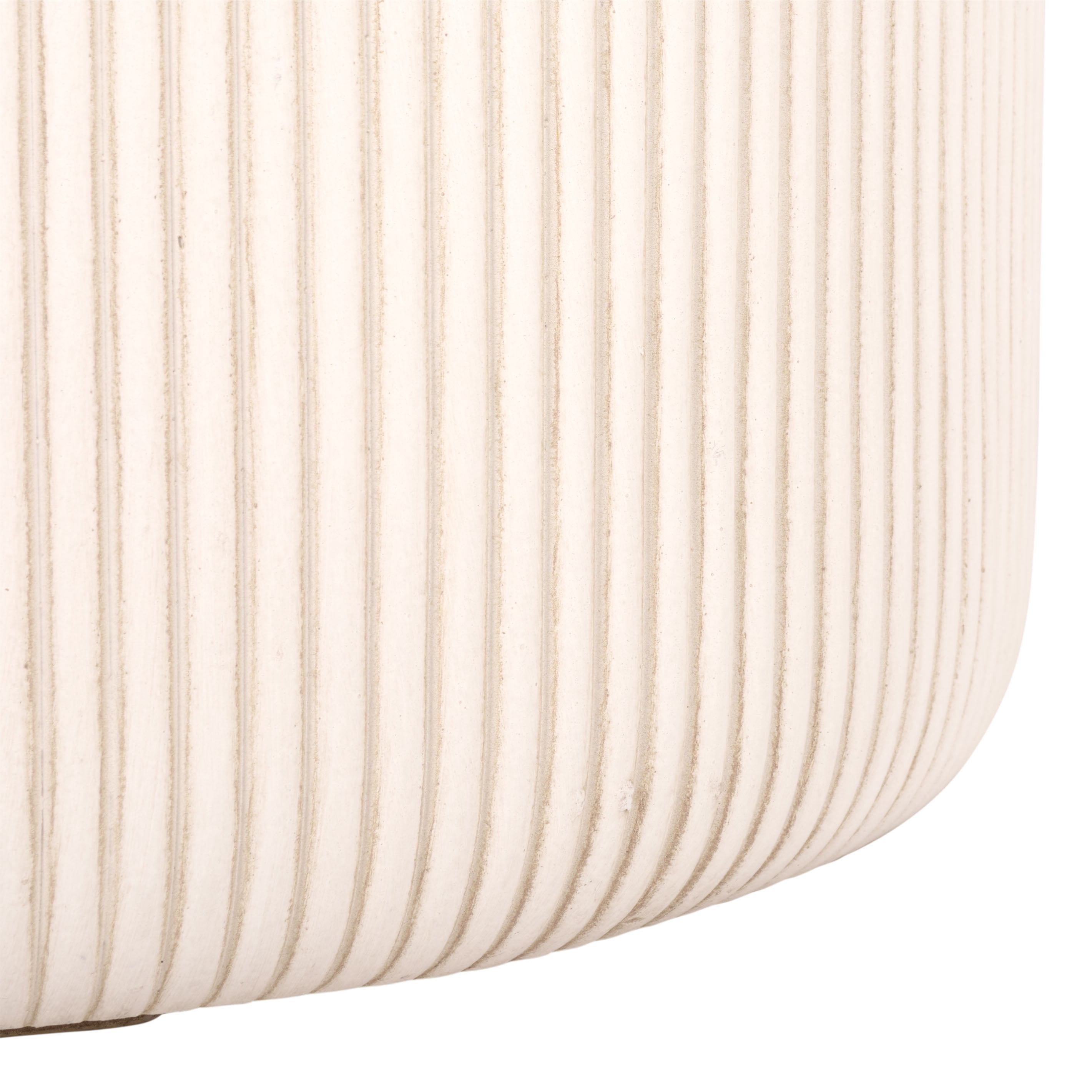 Safavieh Carolina Round Beige Fiber Clay Plant Pots - Set of 3