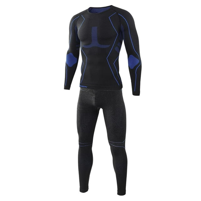 Ensemble de Leggings à Séchage Rapide pour Hommes Costume de Compression TTG Noir