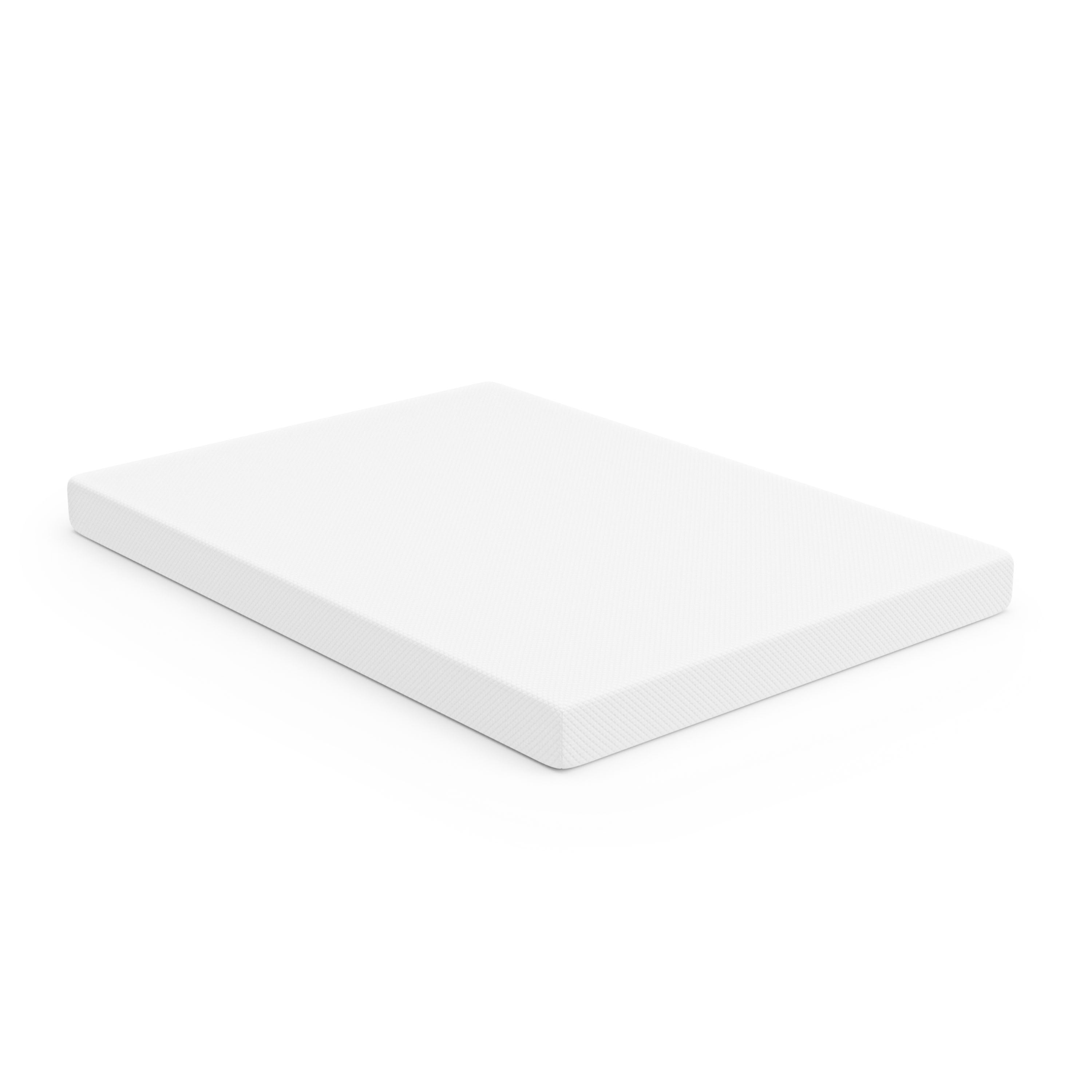 Furniture of America Queen Size Platform Leatherette Bed with 6-Inch Mattress, Gray (Assembly Required)
