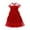 Red, variant on ANINEO Girls Sequin Dress Toddler Shiny Rainbow Stars Tulle Dresses Ruffle Sleeve Birthday Party Photo Sparkly Dresses
