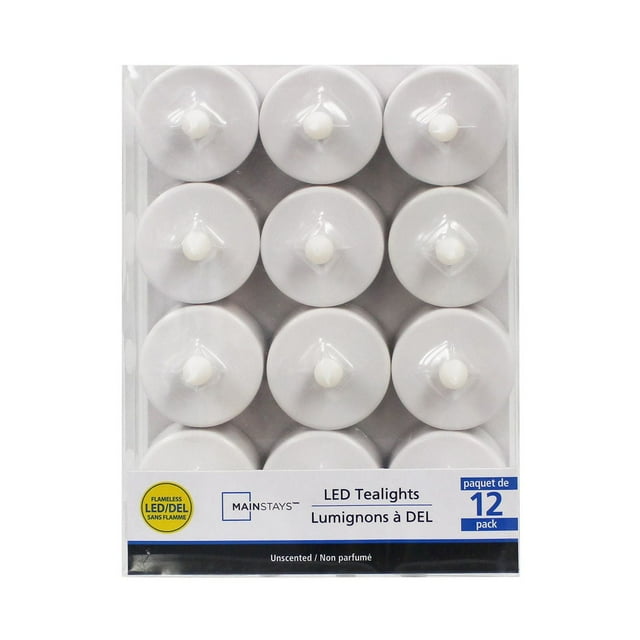 Mainstays Unscented LED Tealight Candles