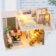thumbnail image 3 of DIY casa de muñecas casa de madera hecha a mano Mini muebles montar juguete ornamento Kit, 3 of 8
