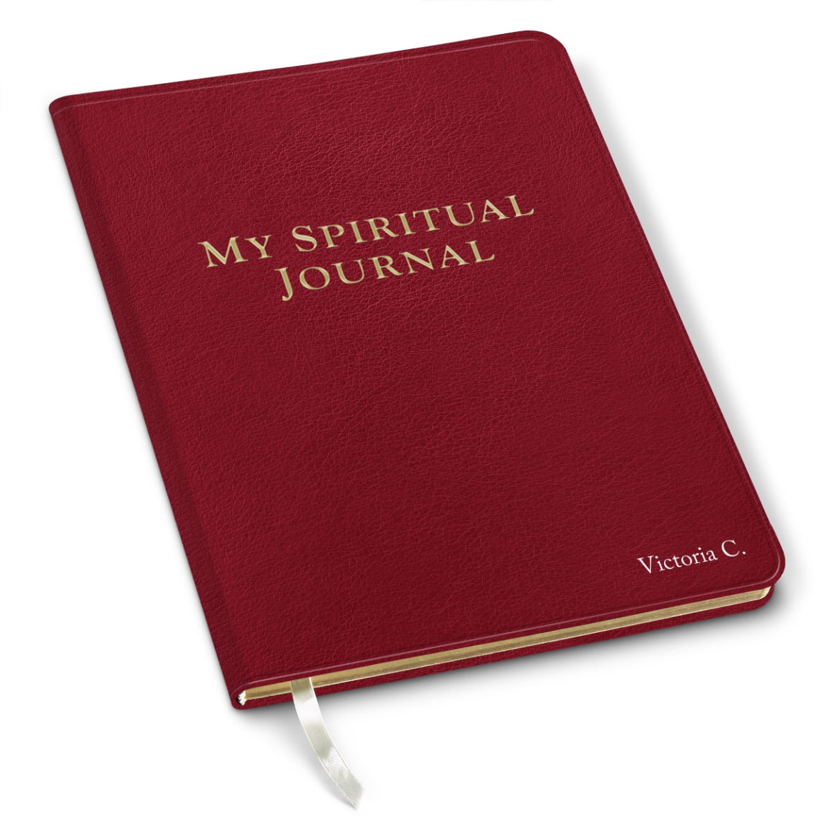 Gallery Leather Large Spiritual Journal - Camden Red - 9.75"x7.5"