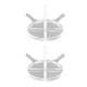 thumbnail image 2 of Juego de 2 soportes de exhibición para pelotas de golf, transparentes, de alta estabilidad y con base duradera para almacenamiento de béisbol, 2 of 8