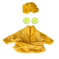 thumbnail image 3 of Winter Porch Goose Outfit for 23 Inch Statue, Yellow Velvet Bathrobe and Shower Hat Costume, Outdoor Yard Garden Patio Decor, 3 of 7