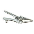 thumbnail image 3 of XY London Womens Cassie Sling Back Low Kitten Heel Court Shoes, 3 of 4