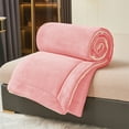 thumbnail image 6 of Beautynvta Twin Thick Warm Blanket, Fleece Velvet Blanket, Super Soft Fuzzy Flannel Fleece Blanket for Autumning Winter, 59''x78.7'', Pink, 6 of 6