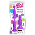 thumbnail image 1 of Curve Novelties Simply Sweet Vibr Anal Trio Plug Set Pur, 1 of 1