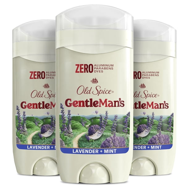 Old Spice Men's Deodorant Aluminum Free Lavender & Mint, 3.0oz (Pack of 3)