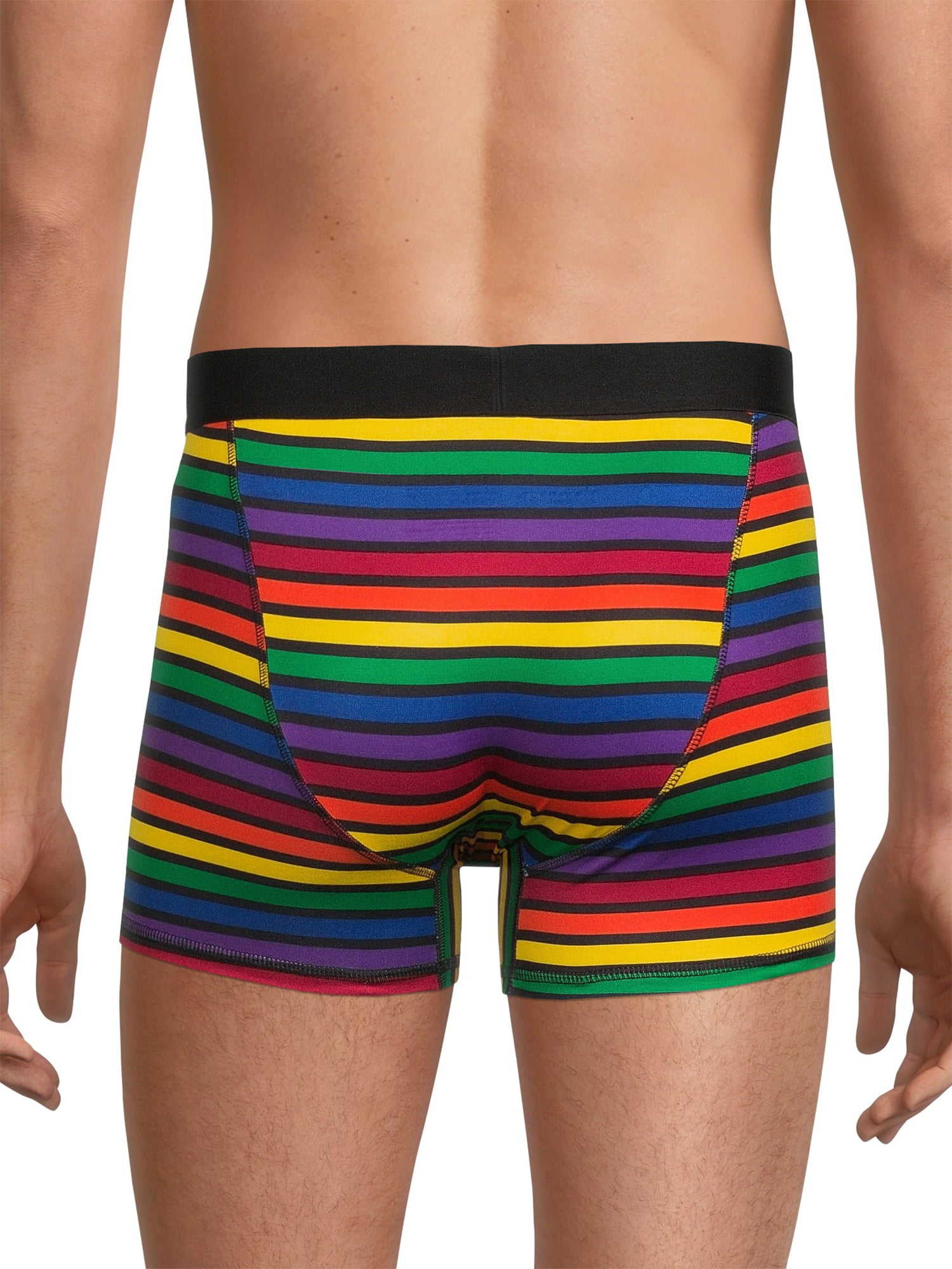 Men's Pride Rainbow Boxer Briefs, 2-Pack, Sizes S-3XL 