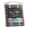 thumbnail image 2 of Glitter Dual Tip Gel Pens, Large Capacity Sparkle Paint Markers, Outline Markers as Gifts, Non-Toxic Shimmer Metallic Art Supplies For Coloring DIY Crafts Xmas Cards Making (24 Pens 48 Colors), 2 of 9
