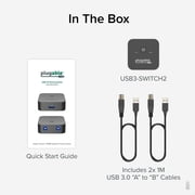 Plugable USB 3.0 Sharing Switch for One-Button Swapping of USB Device or Hub Between Two Computers (A/B Switch)