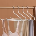 thumbnail image 4 of AYktou Z-Shaped Pants Hangers, Non Sliped Heavy Duty Iron Clothes Rack Travel Portable Clothes Hangers, Closet Space Saving Storage Organizer, Horizontal Hanging Type Rack for Clothes Scarves, White, 4 of 6